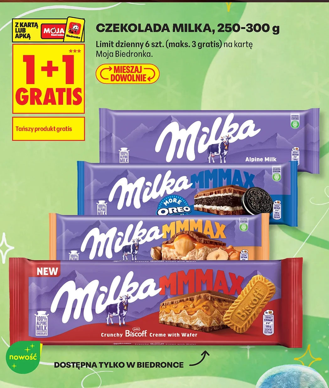 Czekolada Milka, 250-300 g