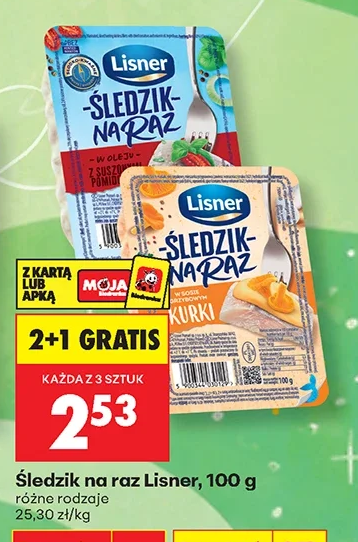 Lisner Śledzik na raz 100 g