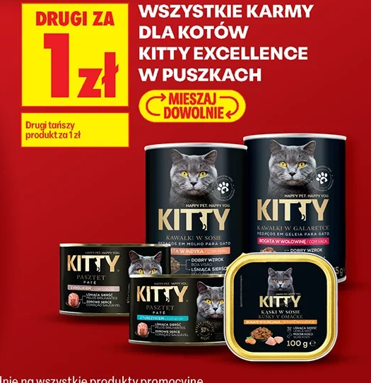 Wszystkie karmy dla kotów Kitty Excellence w puszkach