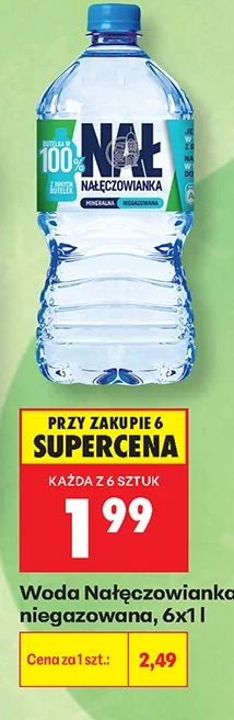Nałęczowianka Woda niegazowana 6 × 1 l