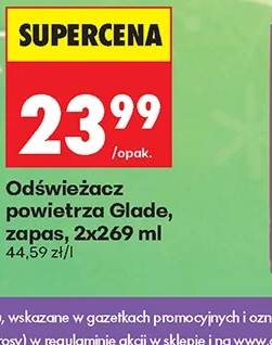 Odświeżacz powietrza Glade, zapas 2 × 269 ml