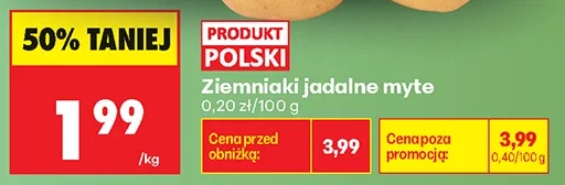 Ziemniaki jadalne myte 1 kg
