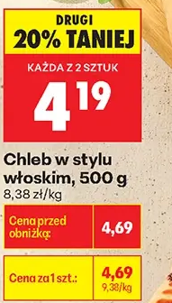 Chleb w stylu włoskim 500 g