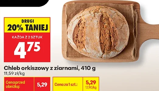 Chleb orkiszowy z ziarnami 410 g