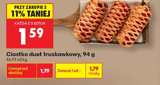 Ciastko duet truskawkowy 94 g