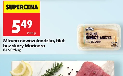 Marinero Miruna nowozelandzka, filet bez skóry 1 kg