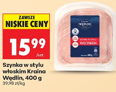 Kraina Wędlin Szynka w stylu włoskim 400 g