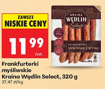 Kraina Wędlin Frankfurterki myśliwskie Select 320 g