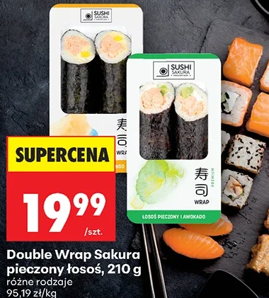 Sakura Double Wrap pieczony łosoś 210 g