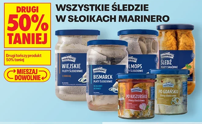 Wszystkie śledzie w słoikach Marinero