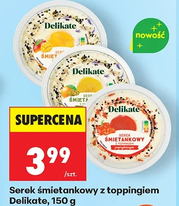 Delikate Serek śmietankowy z toppingiem 150 g