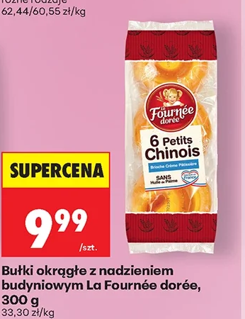 Bułki okrągłe z nadzieniem budyniowym La Fournée dorée 300 g
