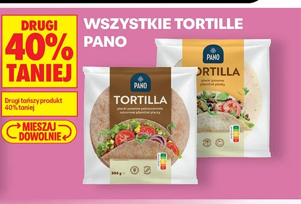 Wszystkie tortille Pano
