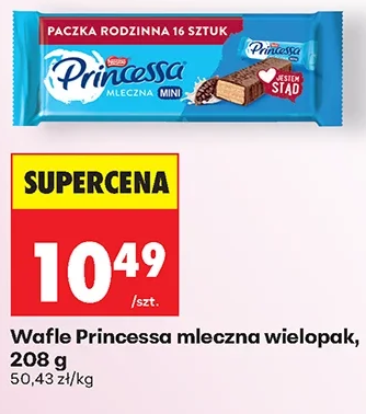 Princessa Wafle mleczna wielopak 208 g