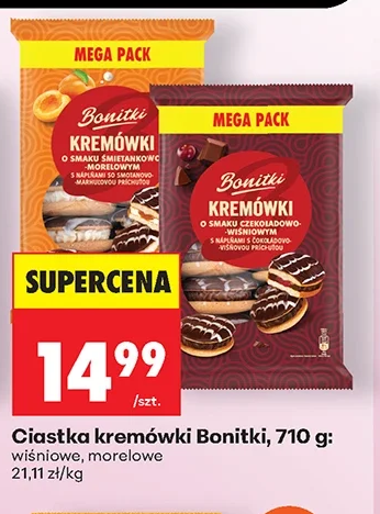 Bonitki Ciasteczka kremówki 710 g