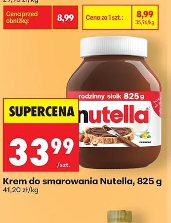 Nutella Krem do smarowania 825 g
