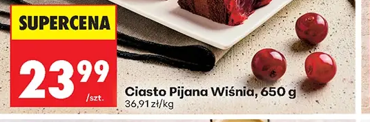 Ciasto pijana wiśnia 650 g