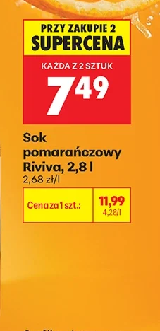 Riviva Sok pomarańczowy 2,8 l