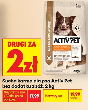 Activ’Pet Sucha karma dla psa bez dodatku zbóż 2 kg