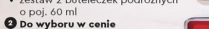 Zestaw 2 buteleczek podróżnych o poj. 60 ml