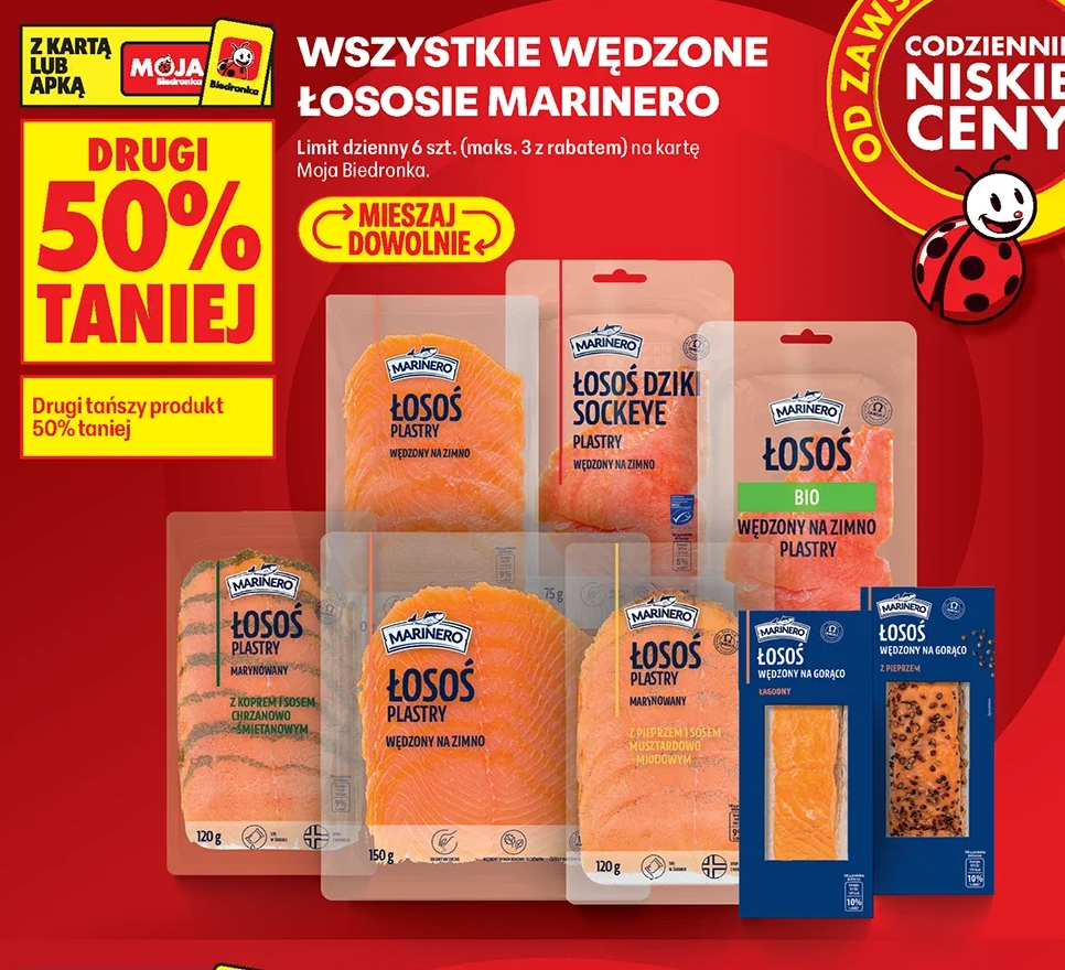 Wszystkie wędzone łososie Marinero