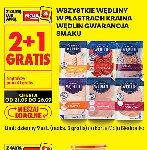 Wszystkie wędliny w plastrach Kraina Wędlin Gwarancja Smaku