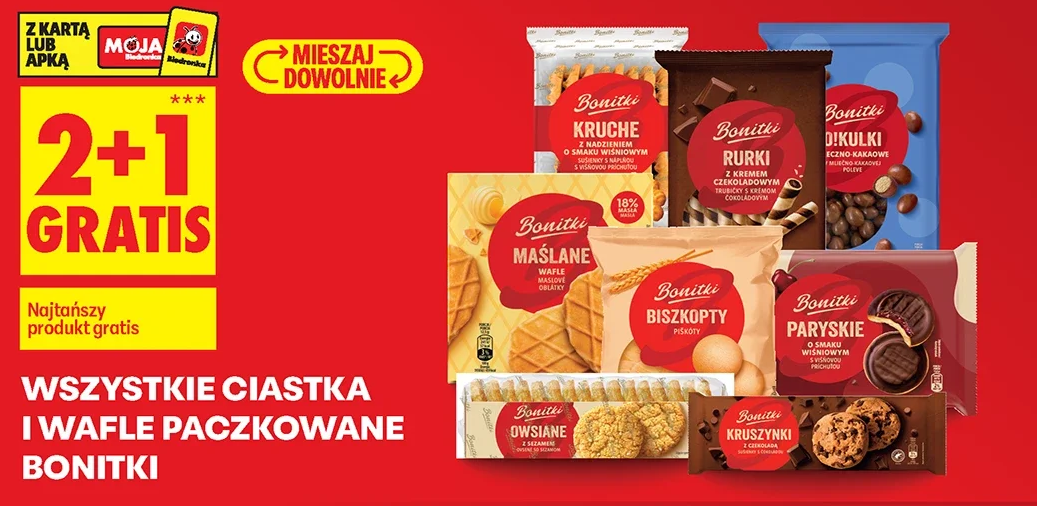 Wszystkie ciastka i wafle paczkowane Bonitki