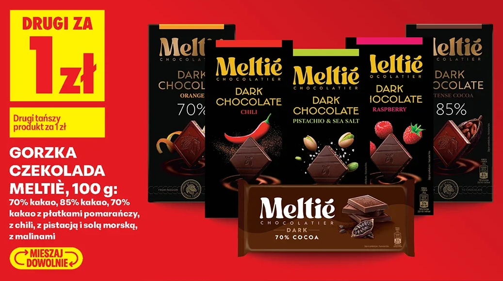 Gorzka czekolada Meltie, 100 g