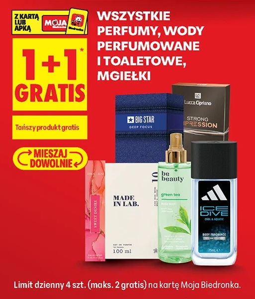 Wszystkie perfumy, wody perfumowane i toaletowe, mgiełki