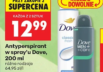 Dove Antyperspirant w sprayu, damski 200 ml