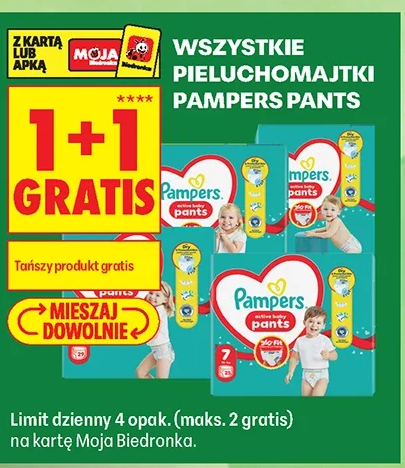Wszystkie pieluchomajtki Pampers Pants