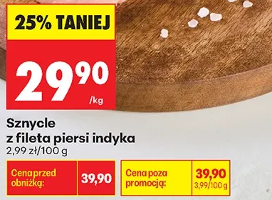 Sznycle z fileta piersi indyka 1 kg