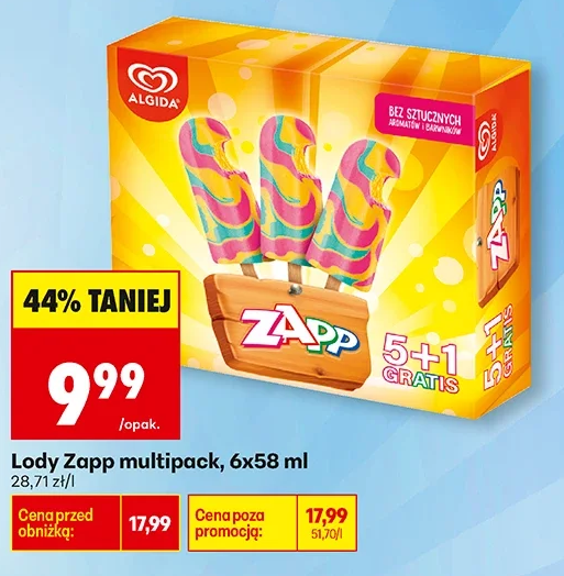 Lody Zapp multipack 6 × 58 ml
