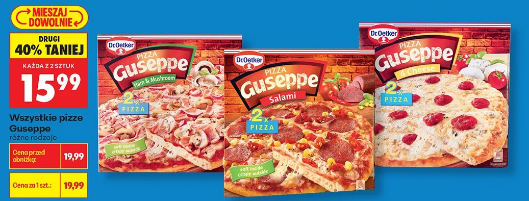 Wszystkie pizze Guseppe