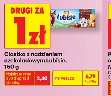 Lubisie Ciastka z nadzieniem czekoladowym 150 g