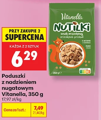 Poduszki z nadzieniem nugatowym Vitarella 350 g