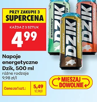 Dzik Napoje energetyczne 500 ml