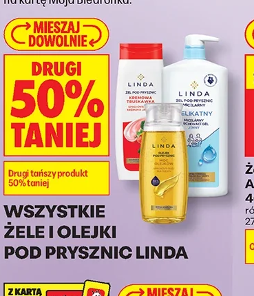 Wszystkie żele i olejki pod prysznic Linda