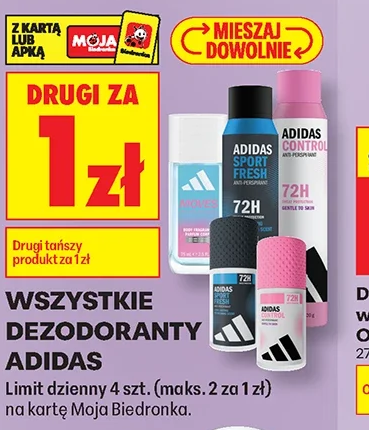 Wszystkie dezodoranty Adidas