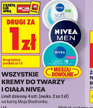 Wszystkie kremy do twarzy i ciała NIVEA