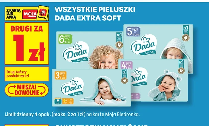 Wszystkie pieluszki Dada Extra Soft