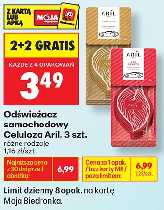 Aril Odświeżacz samochodowy 3 szt.