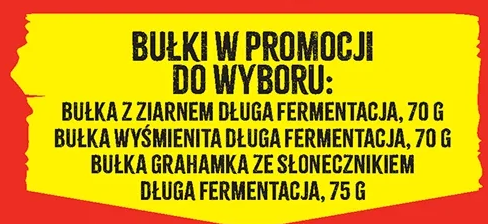 Bułki w promocji do wyboru