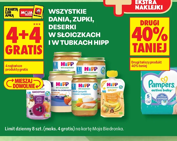 Wszystkie dania, zupki, deserki w słoiczkach i w tubkach Hipp