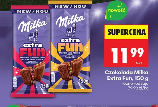Milka Czekolada Extra Fun 150 g