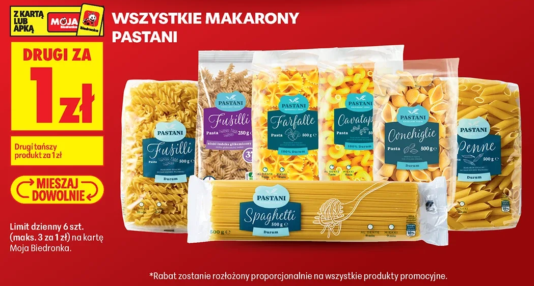 Wszystkie makarony Pastani