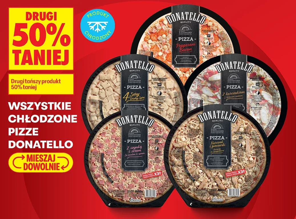 Wszystkie chłodzone pizze Donatello
