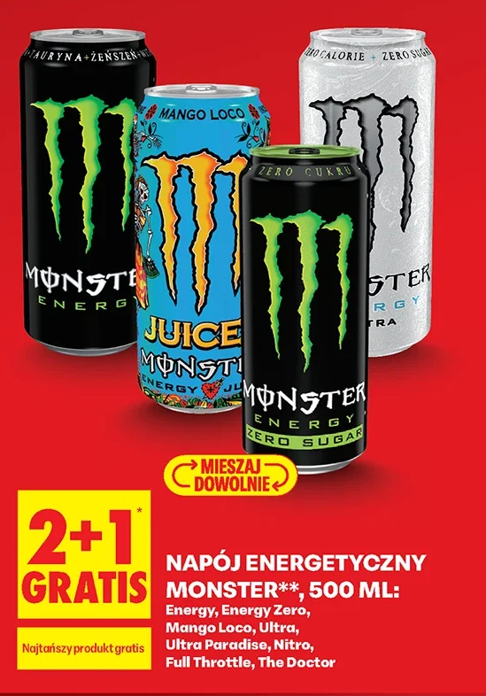 Napój energetyczny Monster, 500 ml