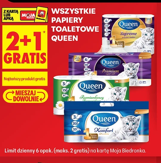 Wszystkie papiery toaletowe Queen