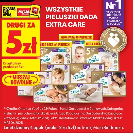 Wszystkie pieluszki Dada Extra Care